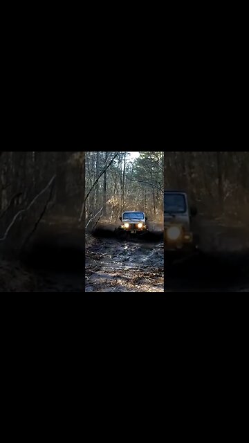 2003 TJ slow motion in mud #jeep #jeeplife