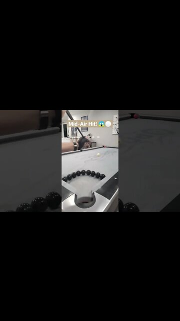 Mid-Air Hit!! 🚀🎱 #shorts #billiards