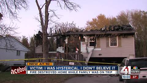 Mom finds out house is on fire while out of town