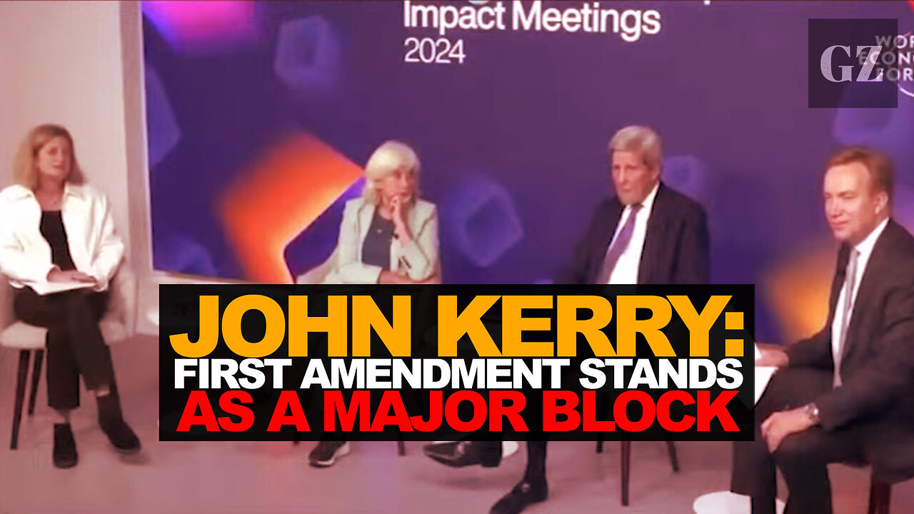 John Kerry complains about First Amendment in Davos