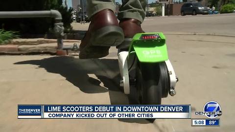Lime launches dockless electric scooter program in Denver