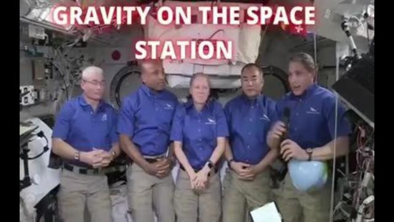 I didn't know there was gravity up in space on the Space Station?