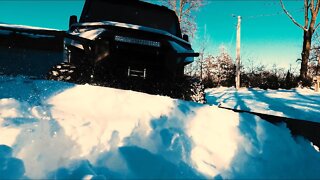 Pushing Snow with Polaris Ranger 1000 XP and Tusk SubZero Snow Plow