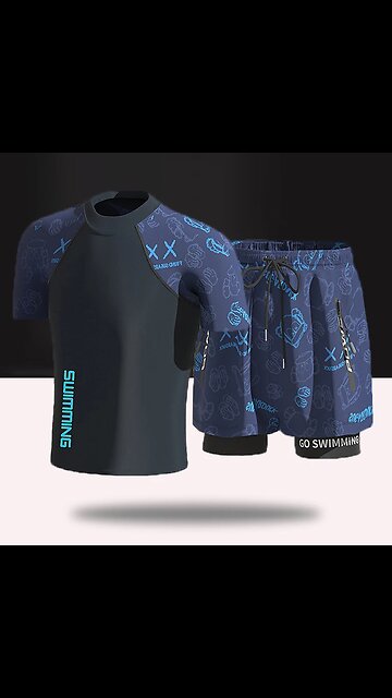 SALE! Men Teens Swim Trunks Anti Embarrassment Loose Quick Dry Swimming Shorts