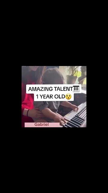 Amazing Talented 1 Year Old Gabriel Playing Piano!