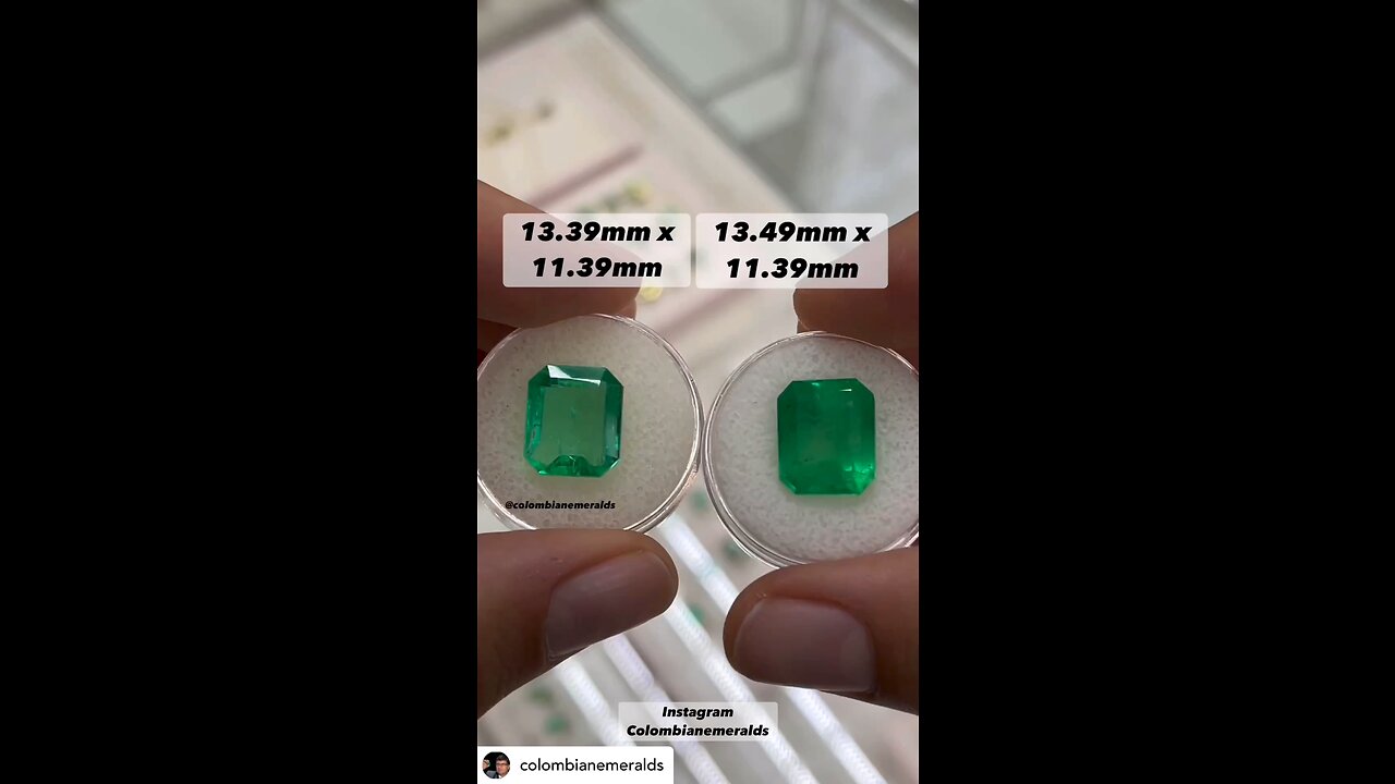 Understanding emerald gemstone depth, face up proportions and table size