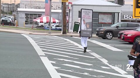 Signal woman helping to get you where you're going safely