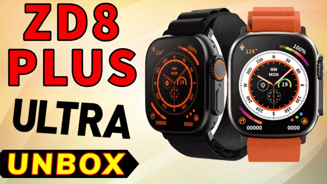 ZD8 PLUS Ultra Max Unbox Review SmartWatch best copy? watch ultra 2023
