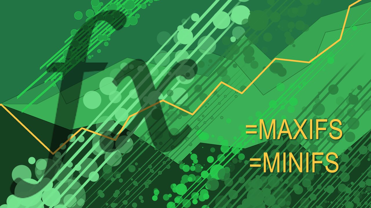 Excel Functions 101 - MAXIFS MINIFS