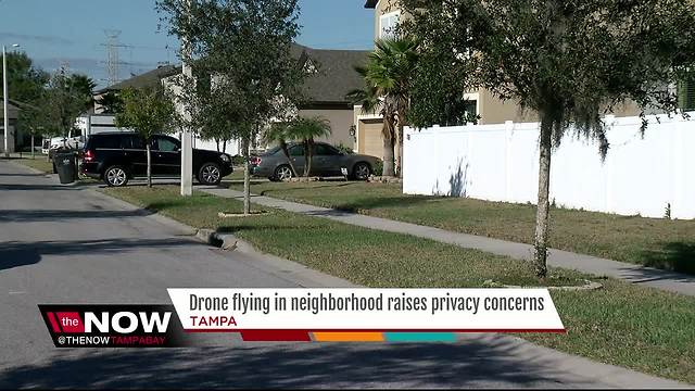 Drone causes privacy concerns for people living in a Tampa neighborhood