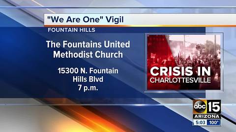 Fountain Hills to hold vigil for Charlottesville