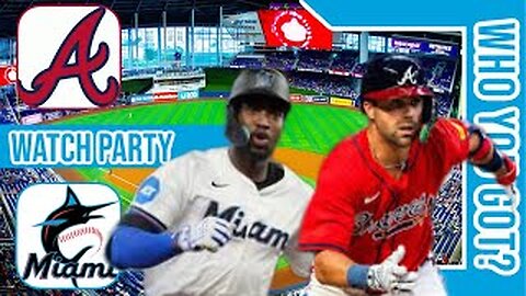 Atlanta Braves vs Miami Marlins | Live Play by Play & Reaction Stream 3D Sim | MLB 2024 GM 155