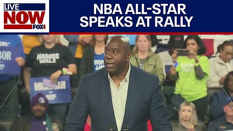 WATCH: Magic Johnson speaks at political rally | LiveNOW from FOX