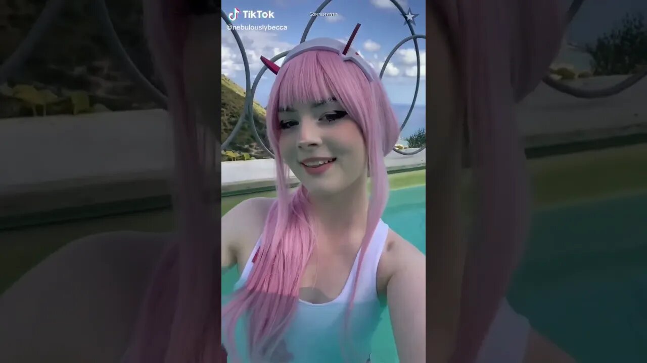 Rate the Girls: Best Zero Two Bikini TikTok Cosplay Contest #1 📺💖 (Darling in the Franxx) #shorts