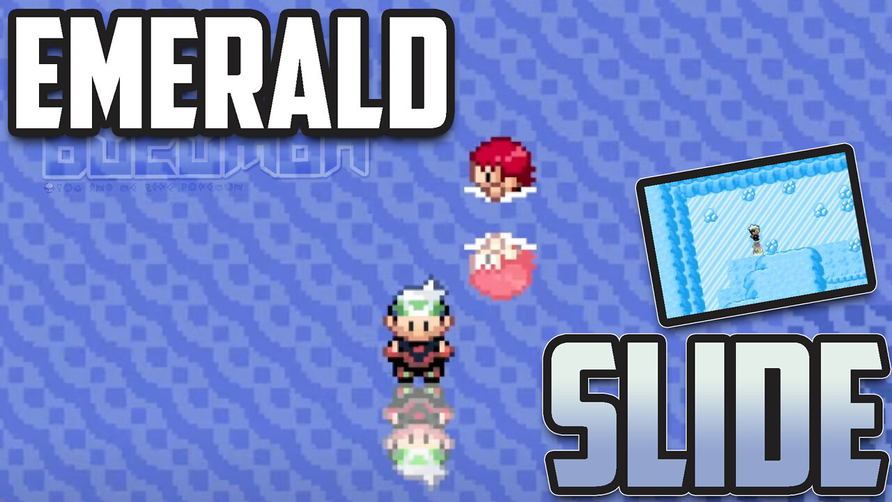 Pokemon Emerald Slide - New Dumbest Challenge GBA Hack ROM with Ice Puzzles everywhere