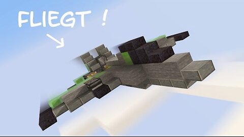 How to create a working fighter jet in Minecraft?