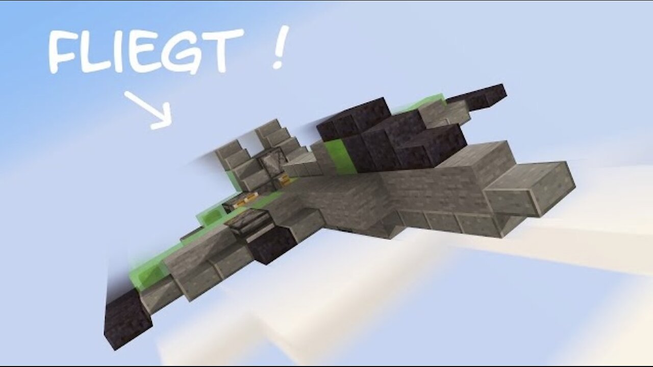 How to create a working fighter jet in Minecraft?