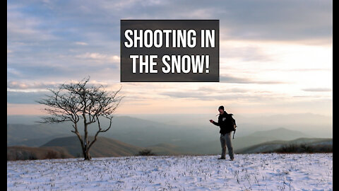 Blue Ridge Landscape Photography in the Snow