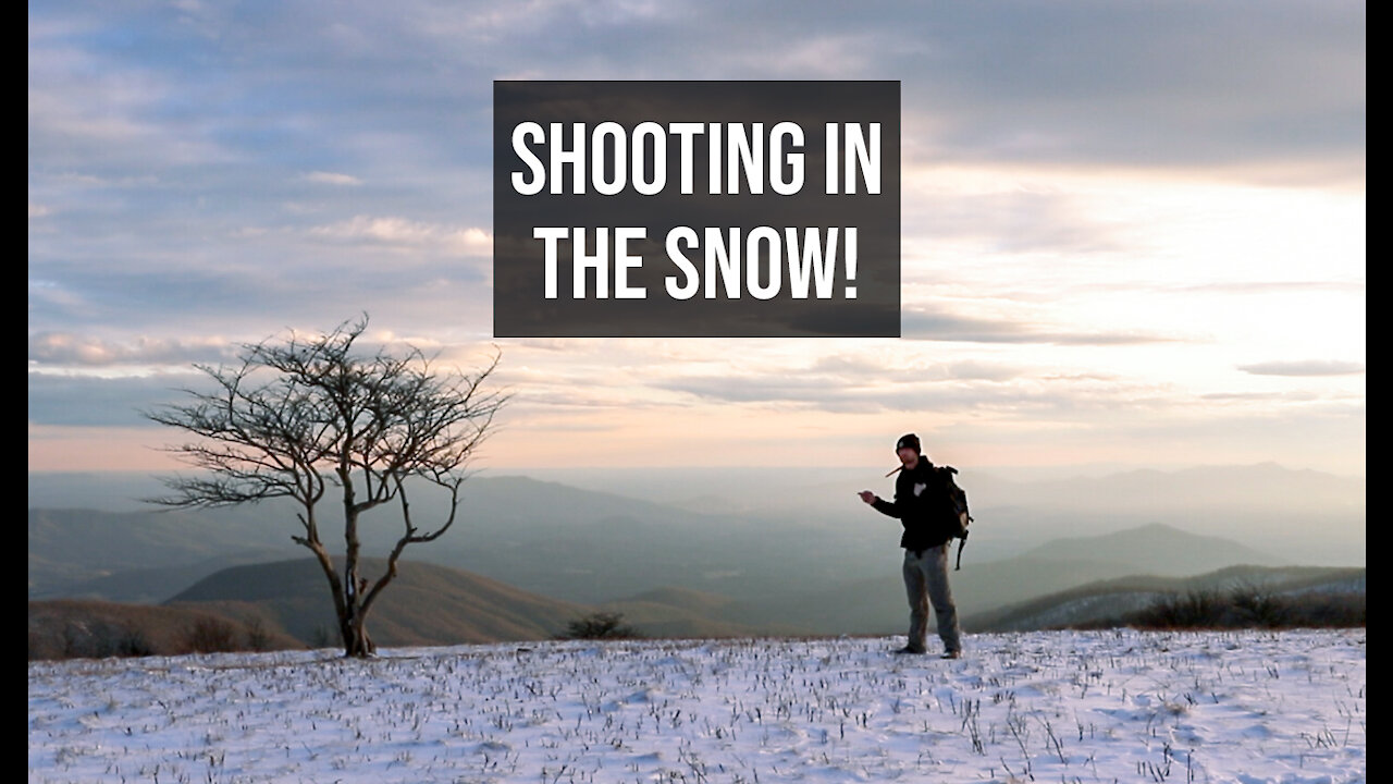 Blue Ridge Landscape Photography in the Snow