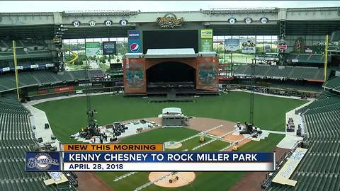 Kenny Chesney concert scheduled at Miller Park this Spring