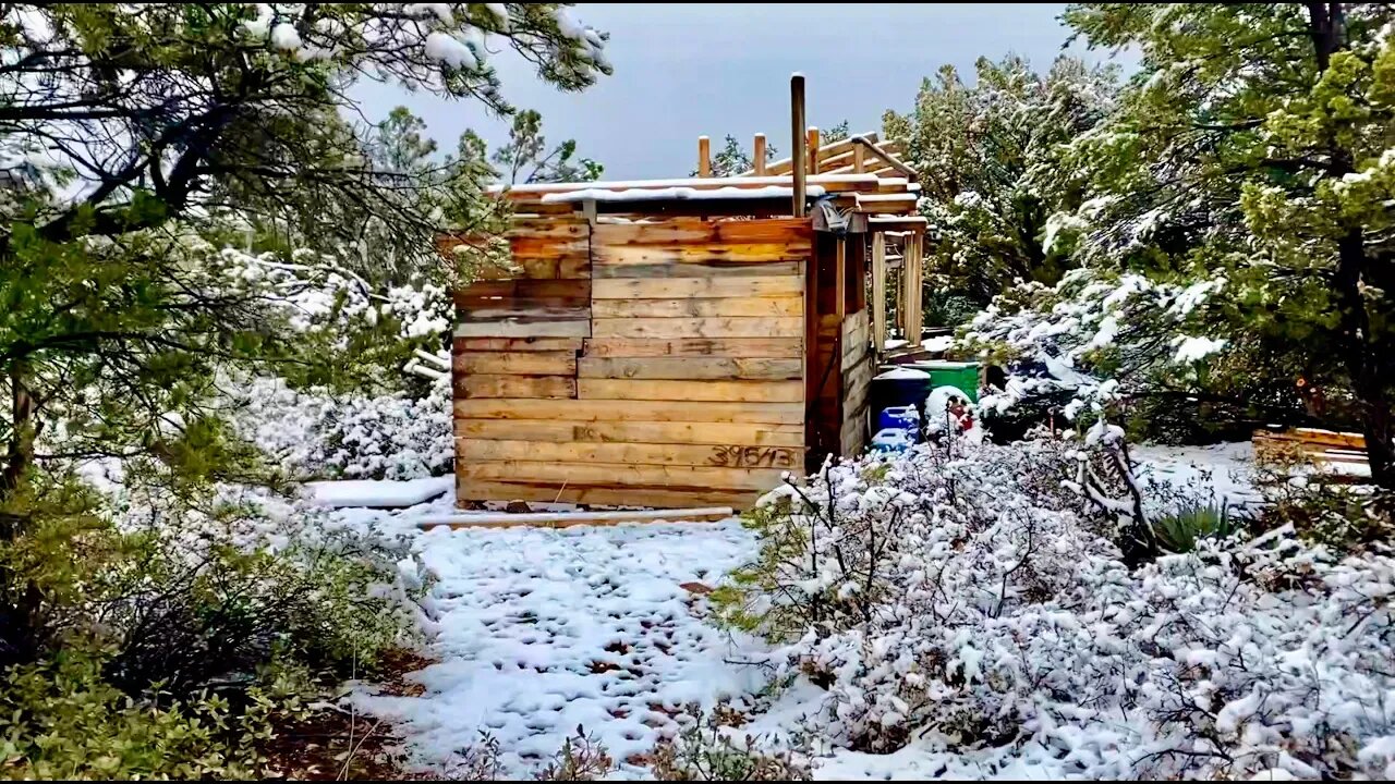 PROPERTY TOUR - My Off-Grid AZ Snowy Retreat, COOLEST JEEP, Winter Wonderland Mountain Property