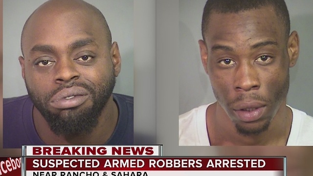 Police arrest two suspects in connection to robbery spree