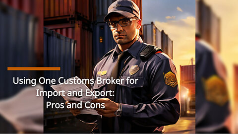 Maximizing Efficiency: Using One Customs Broker for Import and Export Clearances