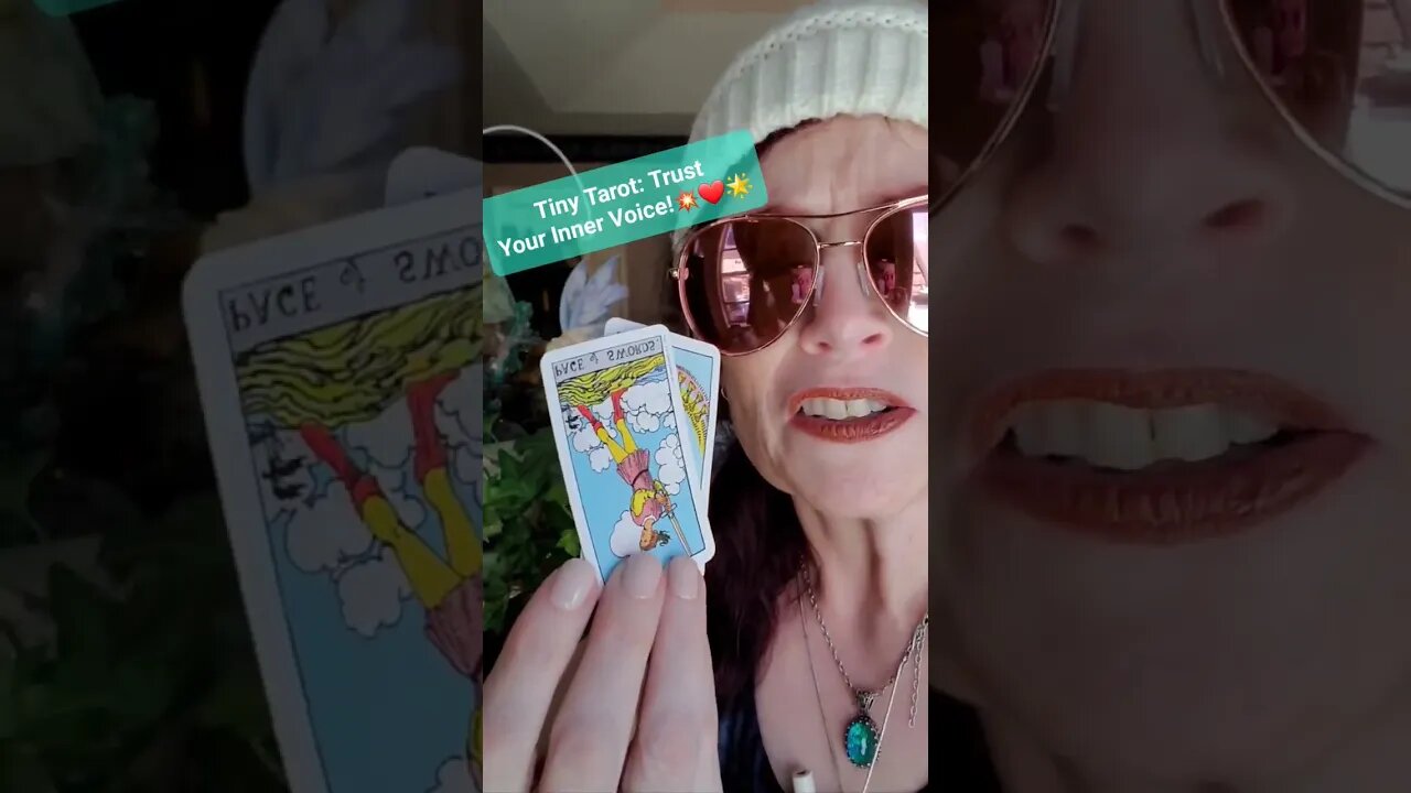 Tiny Tarot: trust that intuitive voice! #tinytarot #tarot #dailytarot #lowkeymagickal #abundance
