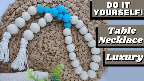 DIY - How to Make a Luxury Clay Table Necklace