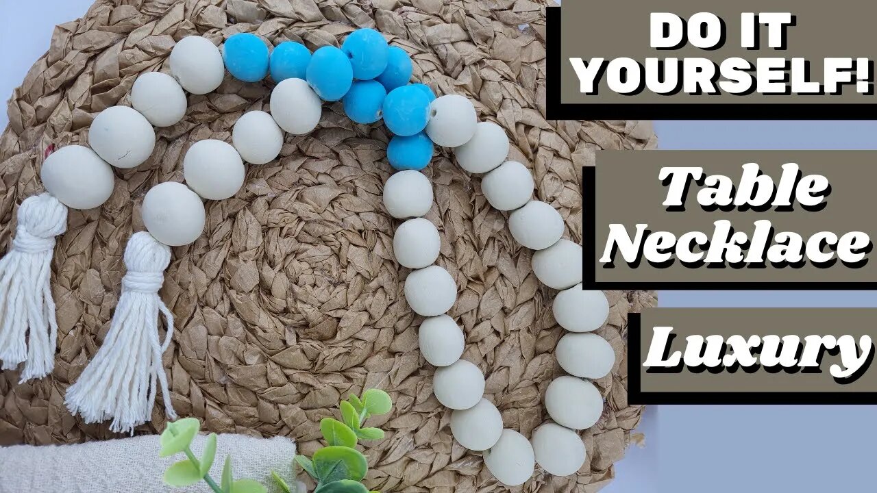 DIY - How to Make a Luxury Clay Table Necklace