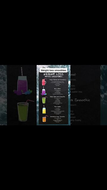 How To Detox Your Body With Juice | Diet Fruit Smoothie Recipes For Weight Loss #Shorts