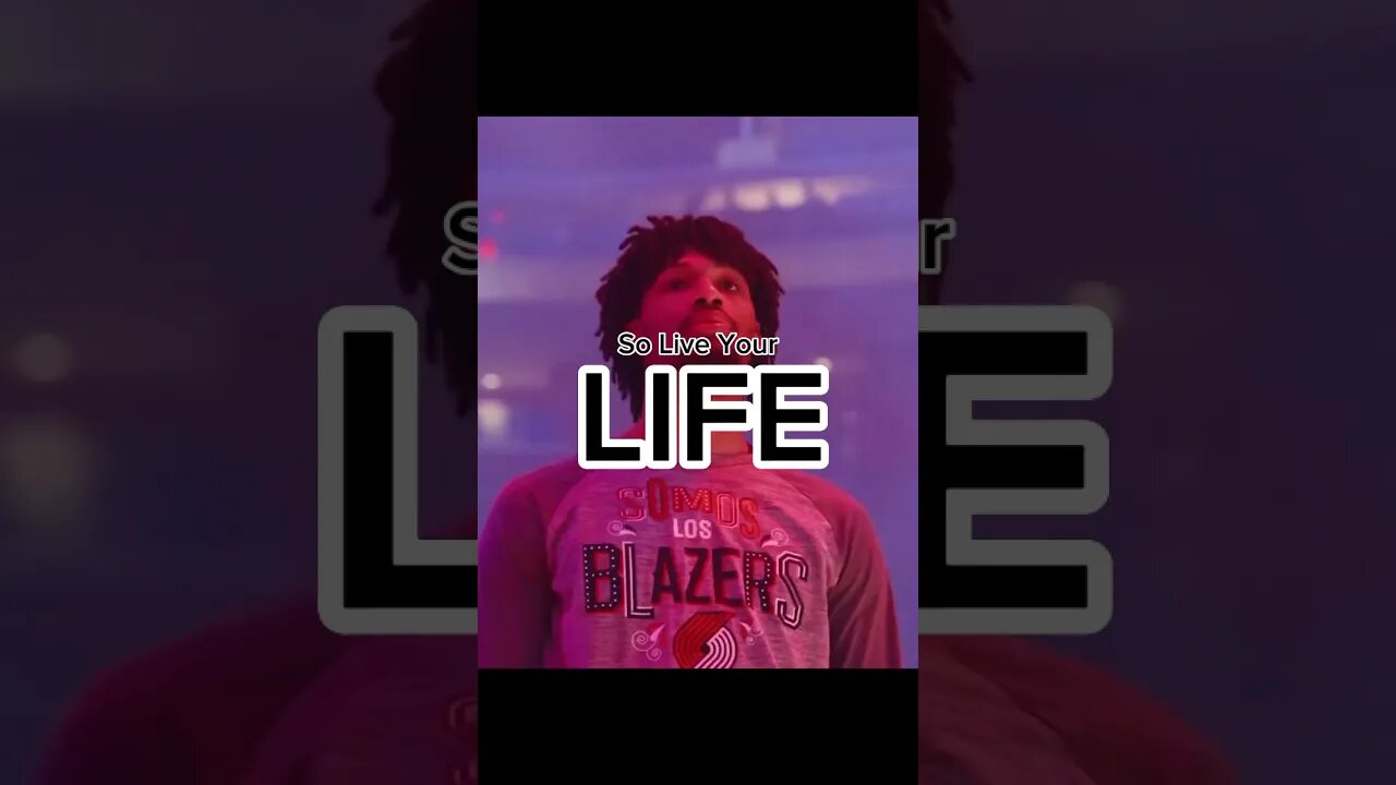 Love your life! Live a happy life! #reminder #shaedonsharpe #nba #portlandtrailblazers #rihanna