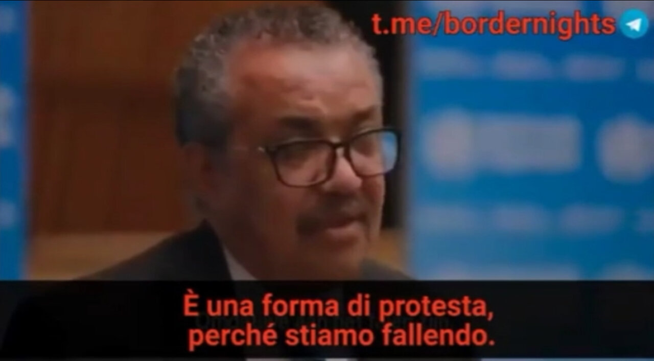 Tedros "il capo dell'OMS" non si inocula per protesta perché sta perdendo