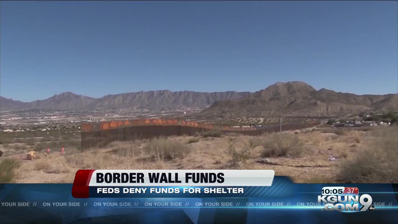 Official: Feds deny request to use border money for shelter