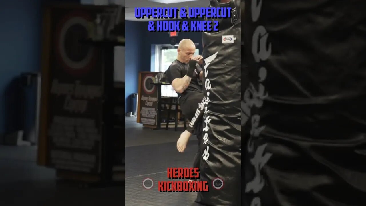 Heroes Training Center | Kickboxing "How To Double Up" Uppercut & Uppercut & Hook & Knee 2 #Shorts