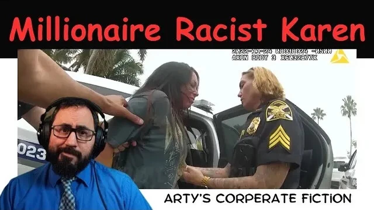 Millionaire racist Karen goes directly to jail!