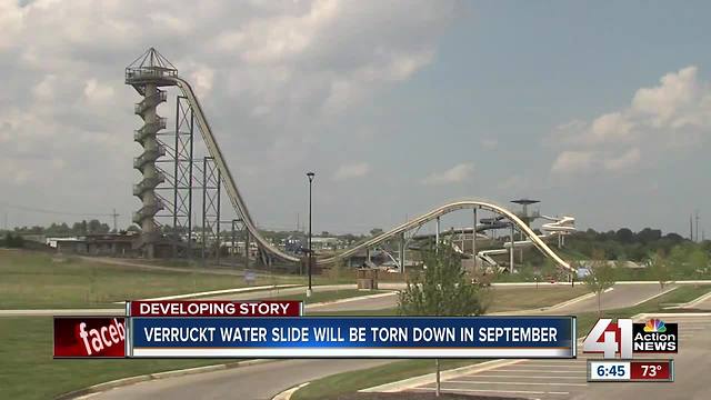 Verrückt slide coming down in September