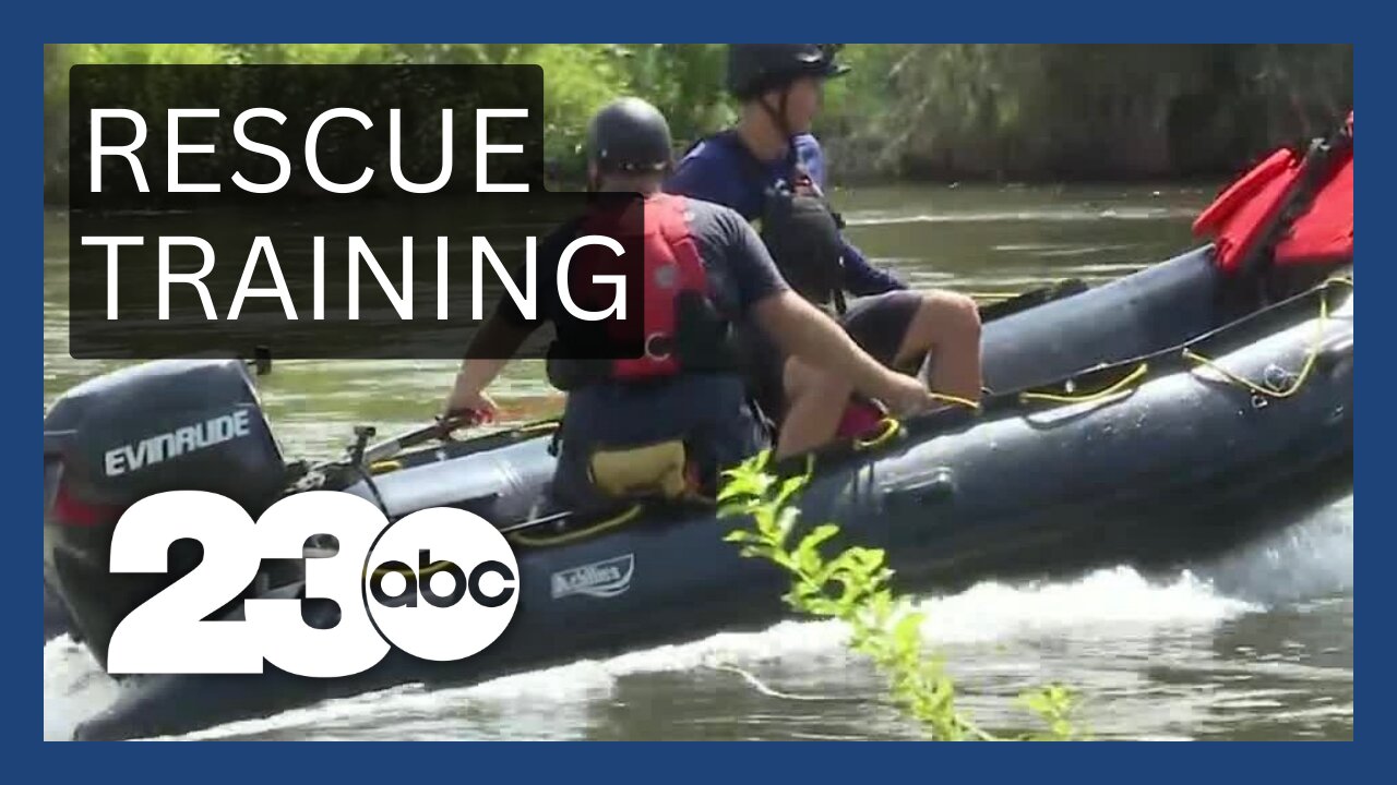 Swift Water Rescue Team trains at Lake Ming