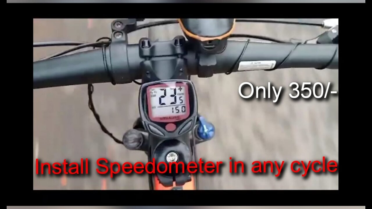 How to install Speedometer in any cycle