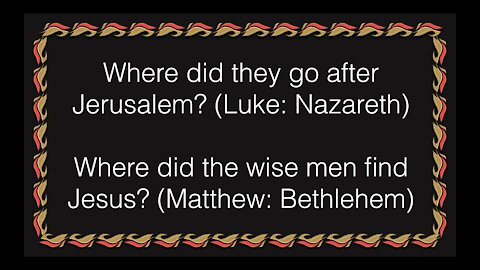 006. Jesus is named. Simeon & Anna in Jerusalem. Wise men confusion. Matthew 2:1-21, Luke 2:23-39