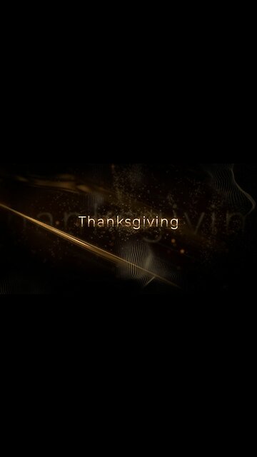 Golden Happy Thanksgiving