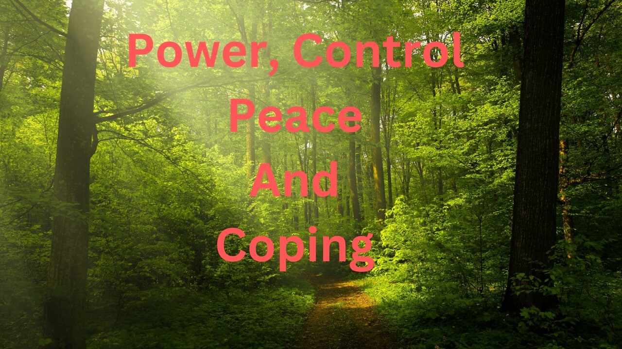 Gain Power, Control and Peace and Reduce Stress