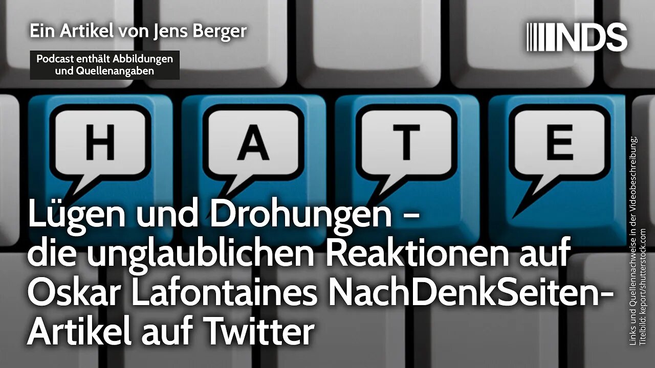 Lügen und Drohungen – die unglaublichen Reaktionen auf Oskar Lafontaines NachDenkSeiten-Artikel