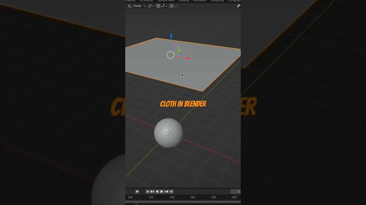 Learn How To Make Cloth in Blender #3d #shorts #design