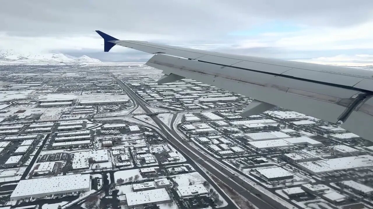 United Airlines Airbus A319 Landing Salt Lake City 🇺🇸