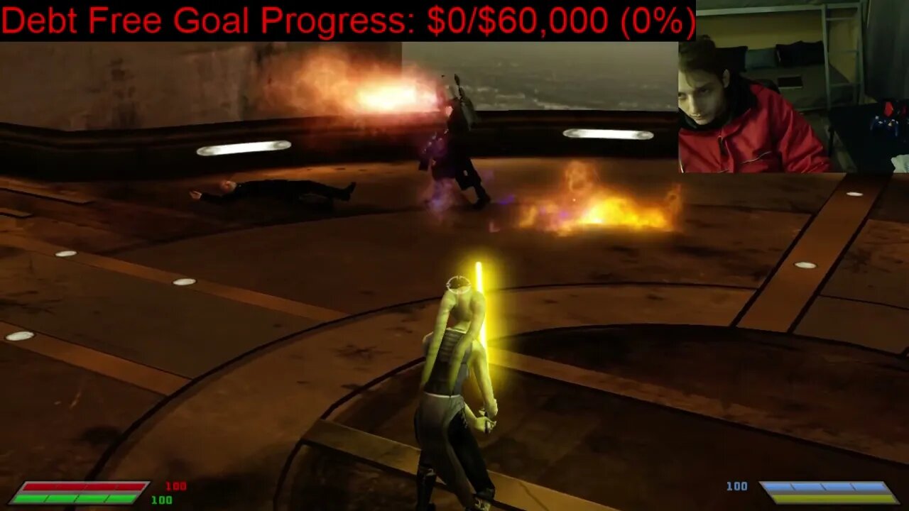 Count Dooku VS Boba Fett The Bounty Hunter In A Battle In Star Wars Jedi Knight Jedi Academy