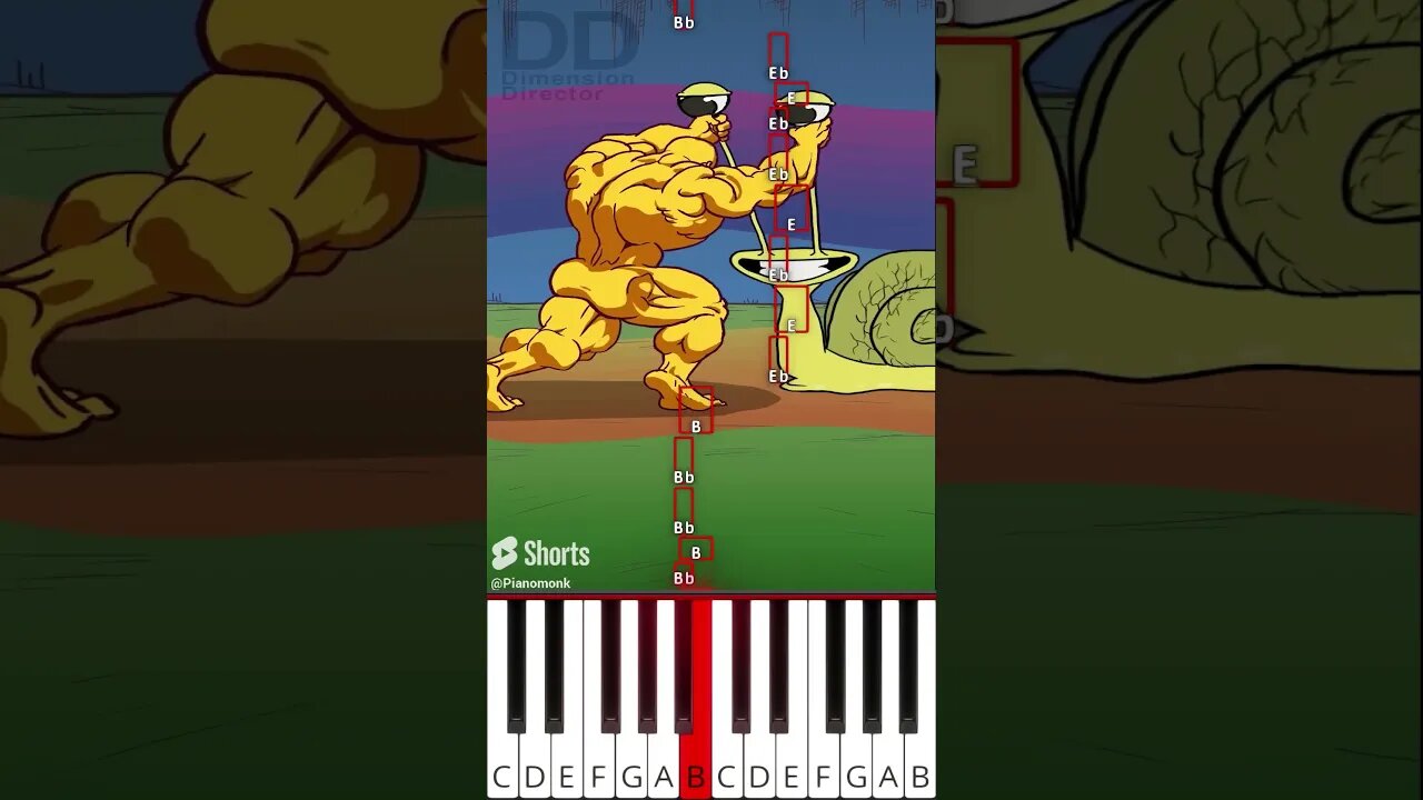 GARTEN OF BANBAN PHONK WALKING MEME 1 (@dimensiondirector4562) - Octave Piano Tutorial