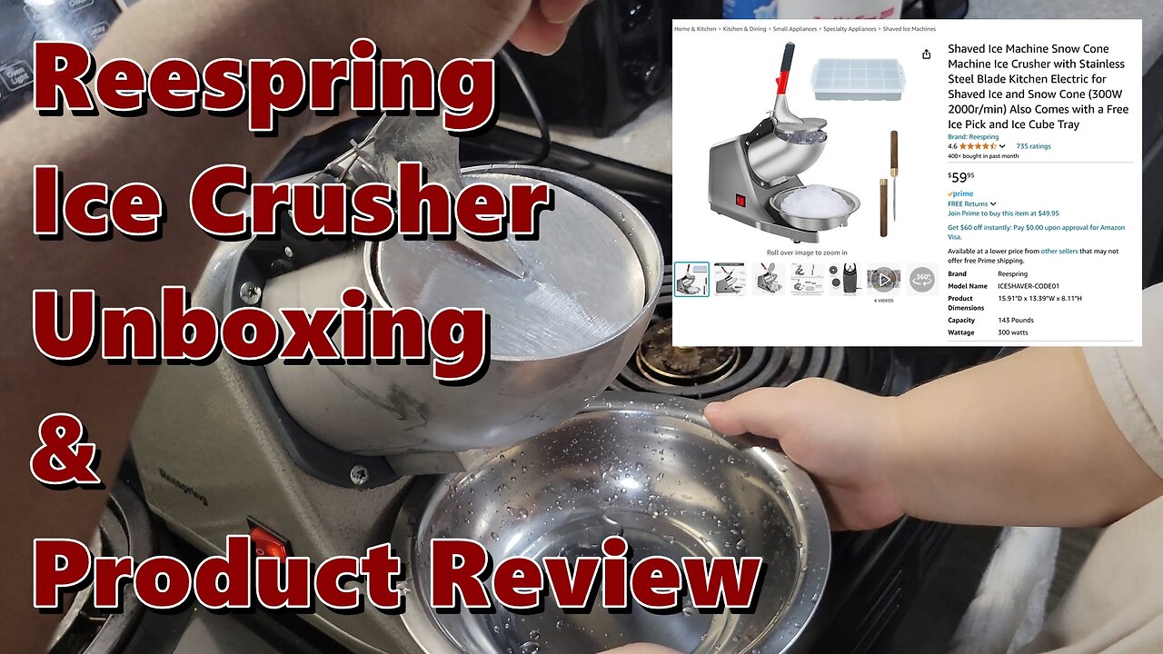 Reespring Ice Crusher - Product Unboxing & Review | Wavy Scott Dayz