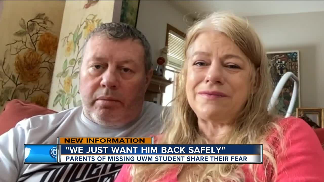 'We just want him back safely' Parents of missing UWM student share their fears