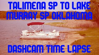 TALIMENA STATE PARK TO LAKE MURRAY STATE PARK OKLAHOMA | Dashcam Time Lapse